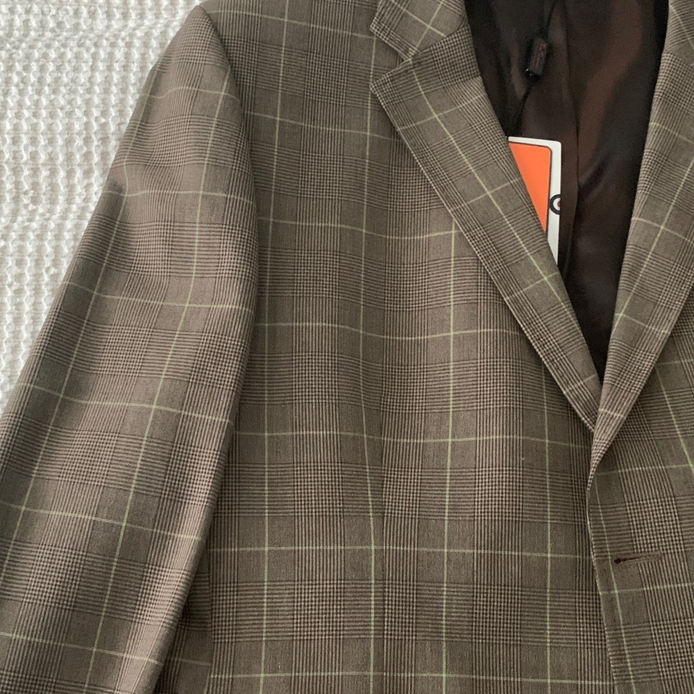 Ben Sherman Tan Checkered Blazer - Picture 2 of 11